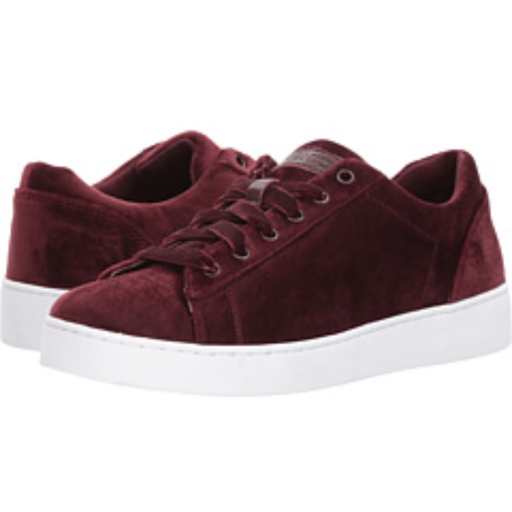 Vionic | Women’s Burgundy Crushed Velvet Sneakers | 7.5